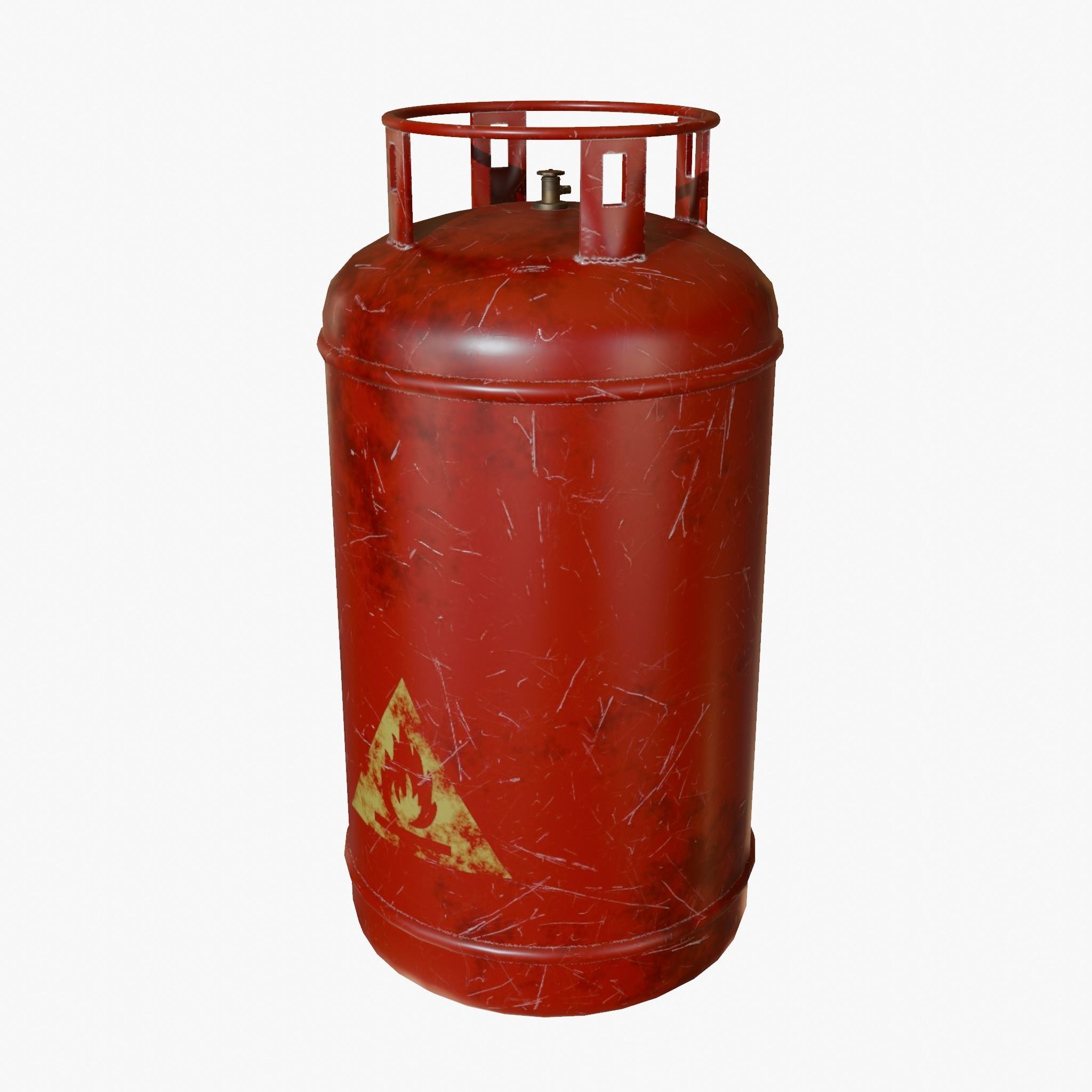 Gas Cylinders Low-poly 3D model_4