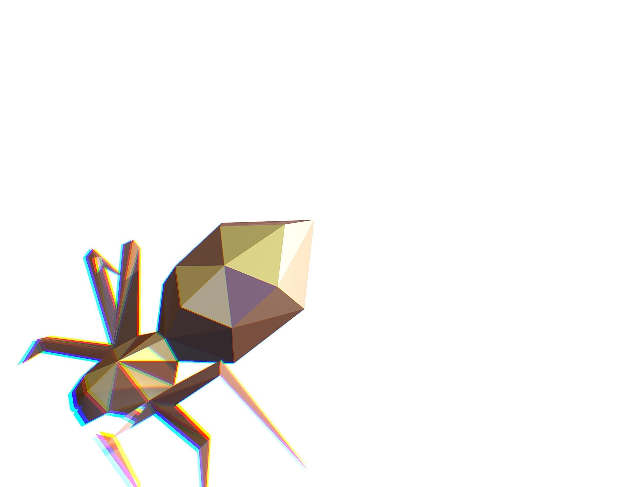 Animated Spider LowPoly Art Insect Low-poly 3D model_10