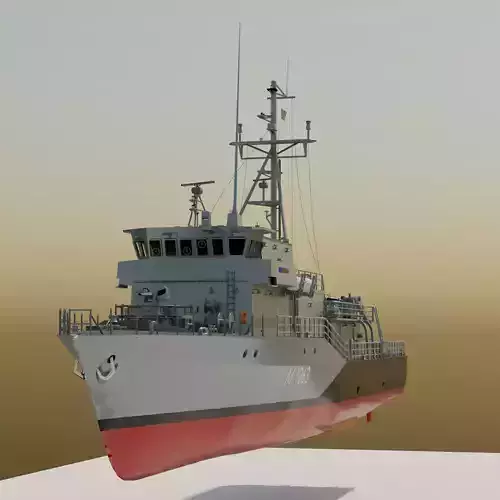 German Navy Minehunting boat - Class 332 - Frankenthal 3D print model