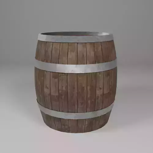 Game Ready Wooden Barrel