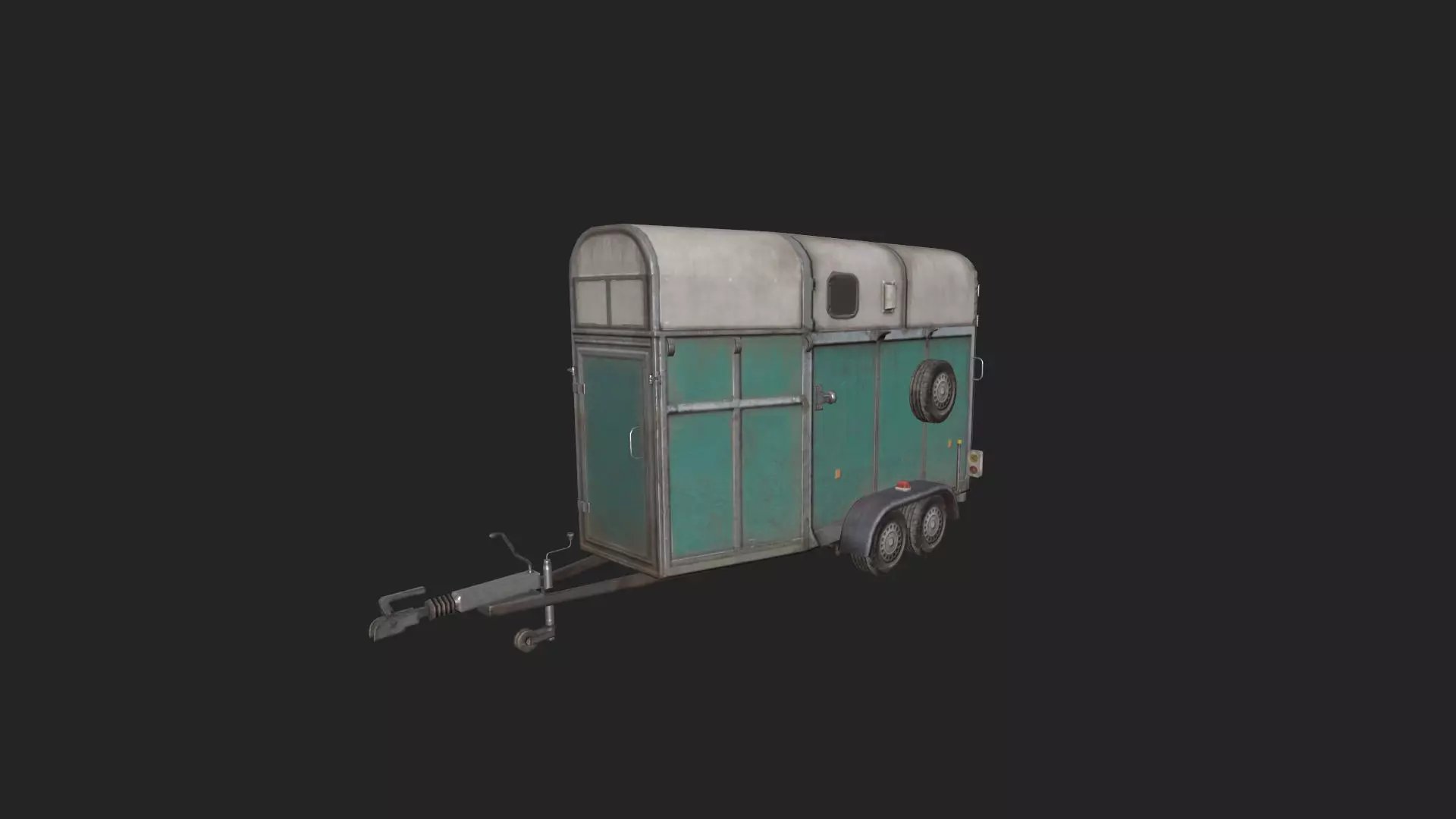 Garbage truck 3D Model 003 Low-poly 3D model