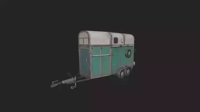 Garbage truck 3D Model 003