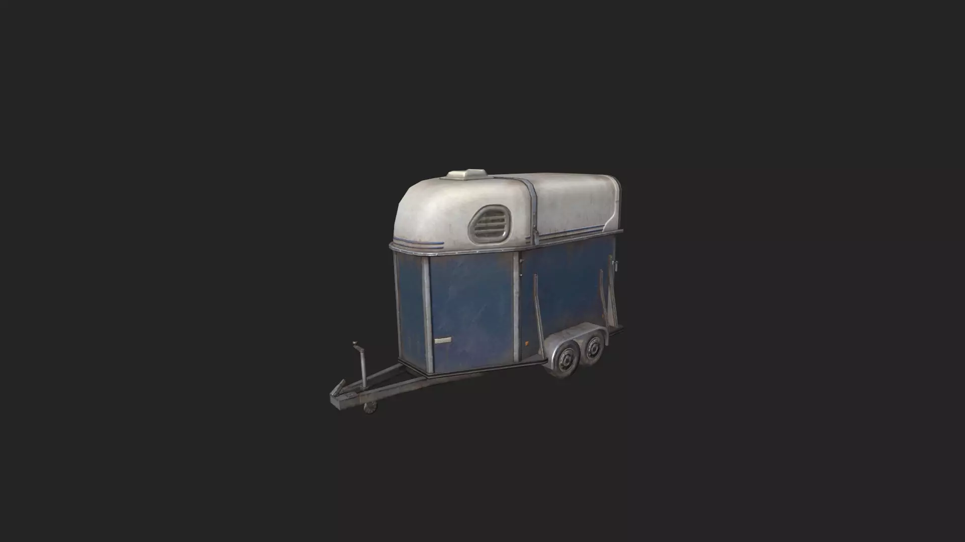 Garbage truck 3D Model 004 Low-poly 3D model