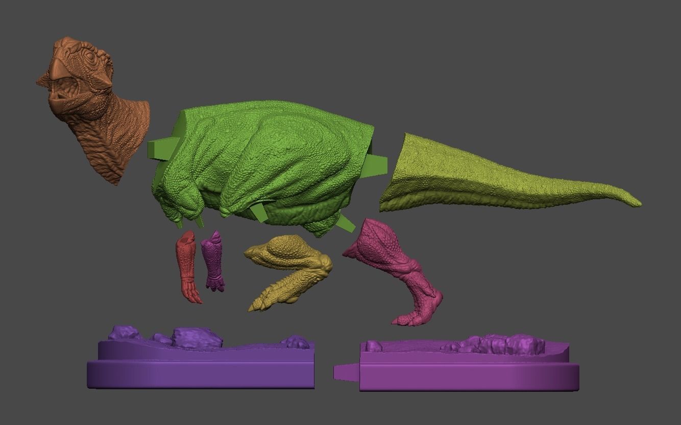 Psittacosaurus 3 3D print model_3
