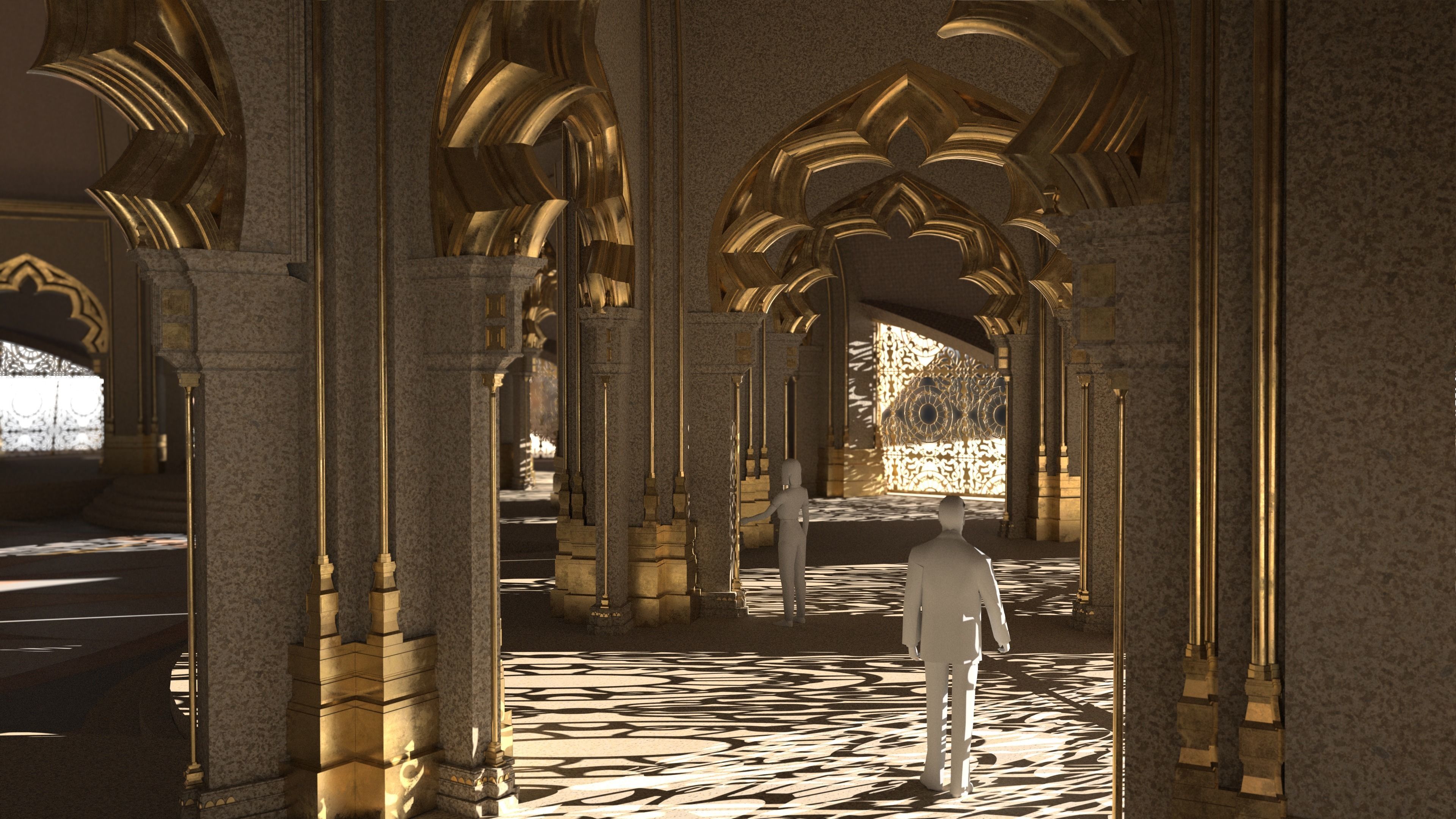 Indian Temple Assembled 3D model_3