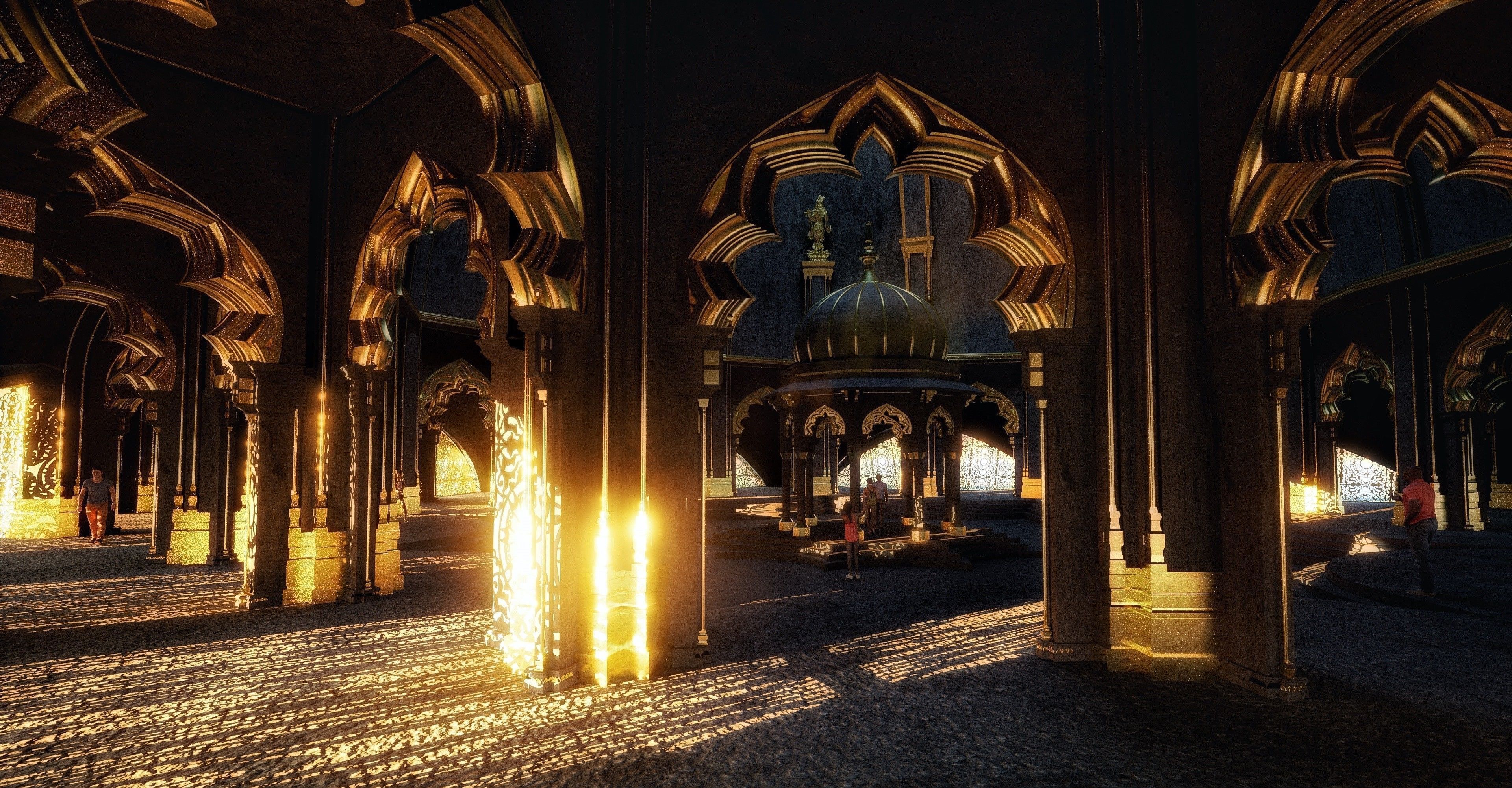 Indian Temple Assembled 3D model_1