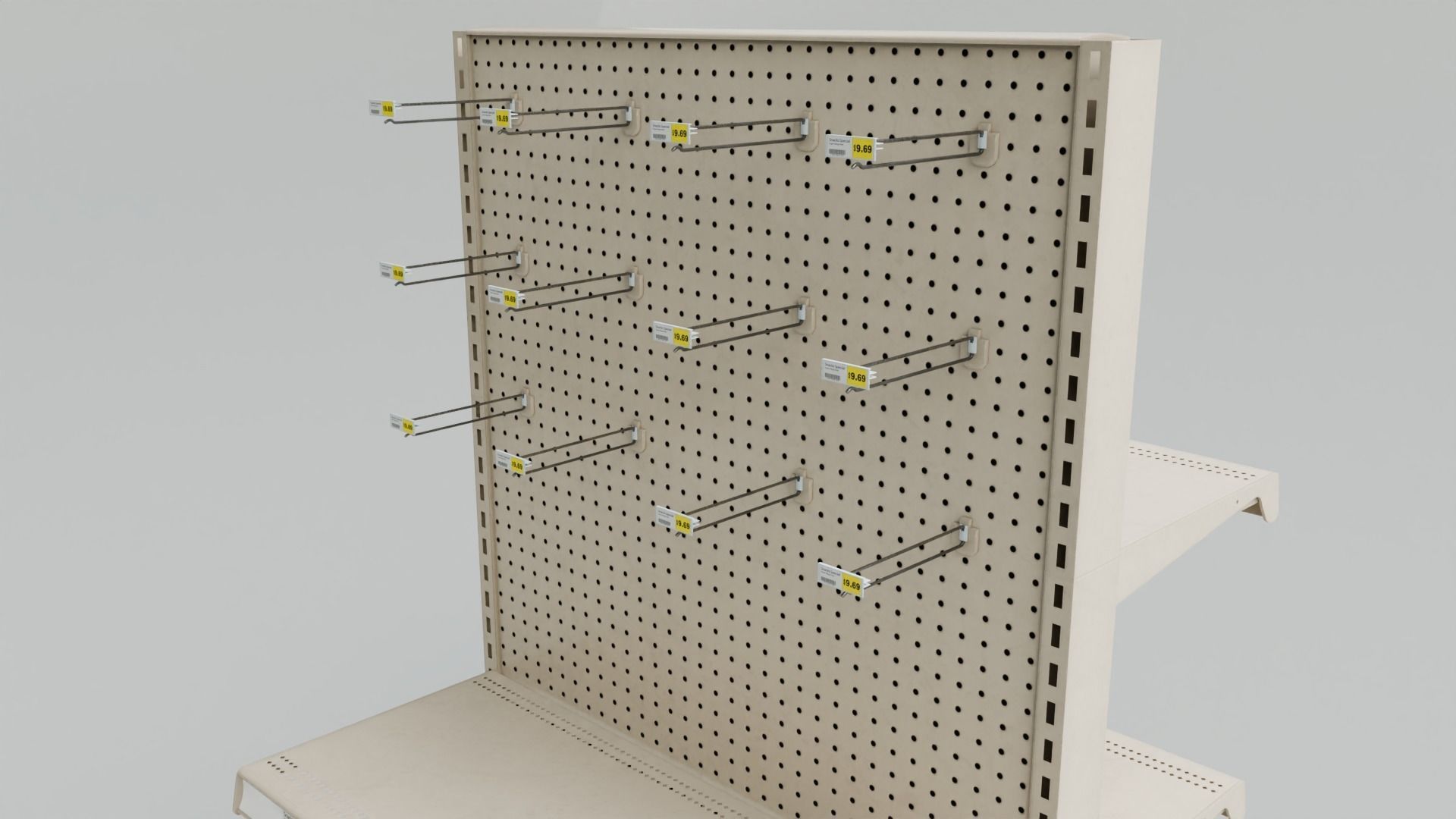 Grocery Store Shelf with 4K Textures Low-poly 3D model_15