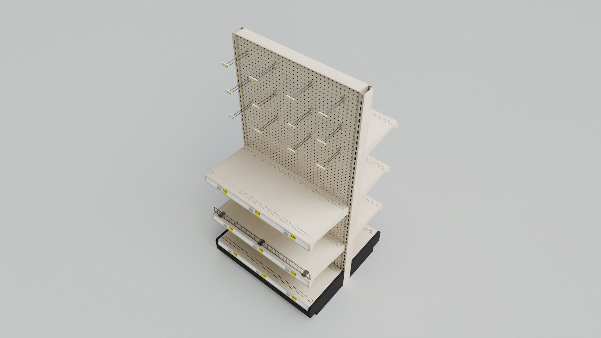 Grocery Store Shelf with 4K Textures Low-poly 3D model_9