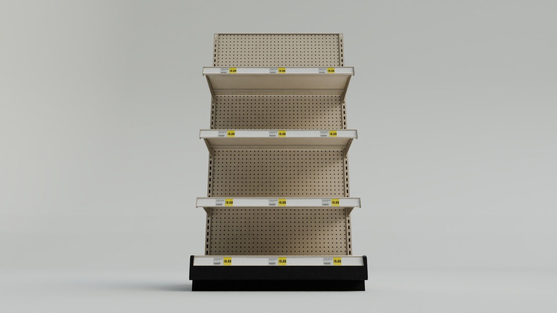 Grocery Store Shelf with 4K Textures Low-poly 3D model_10