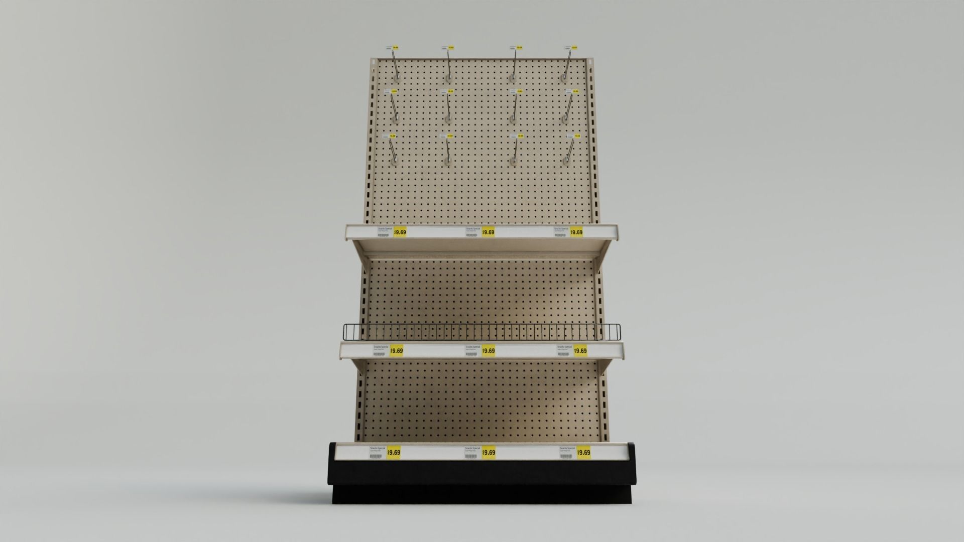 Grocery Store Shelf with 4K Textures Low-poly 3D model_8