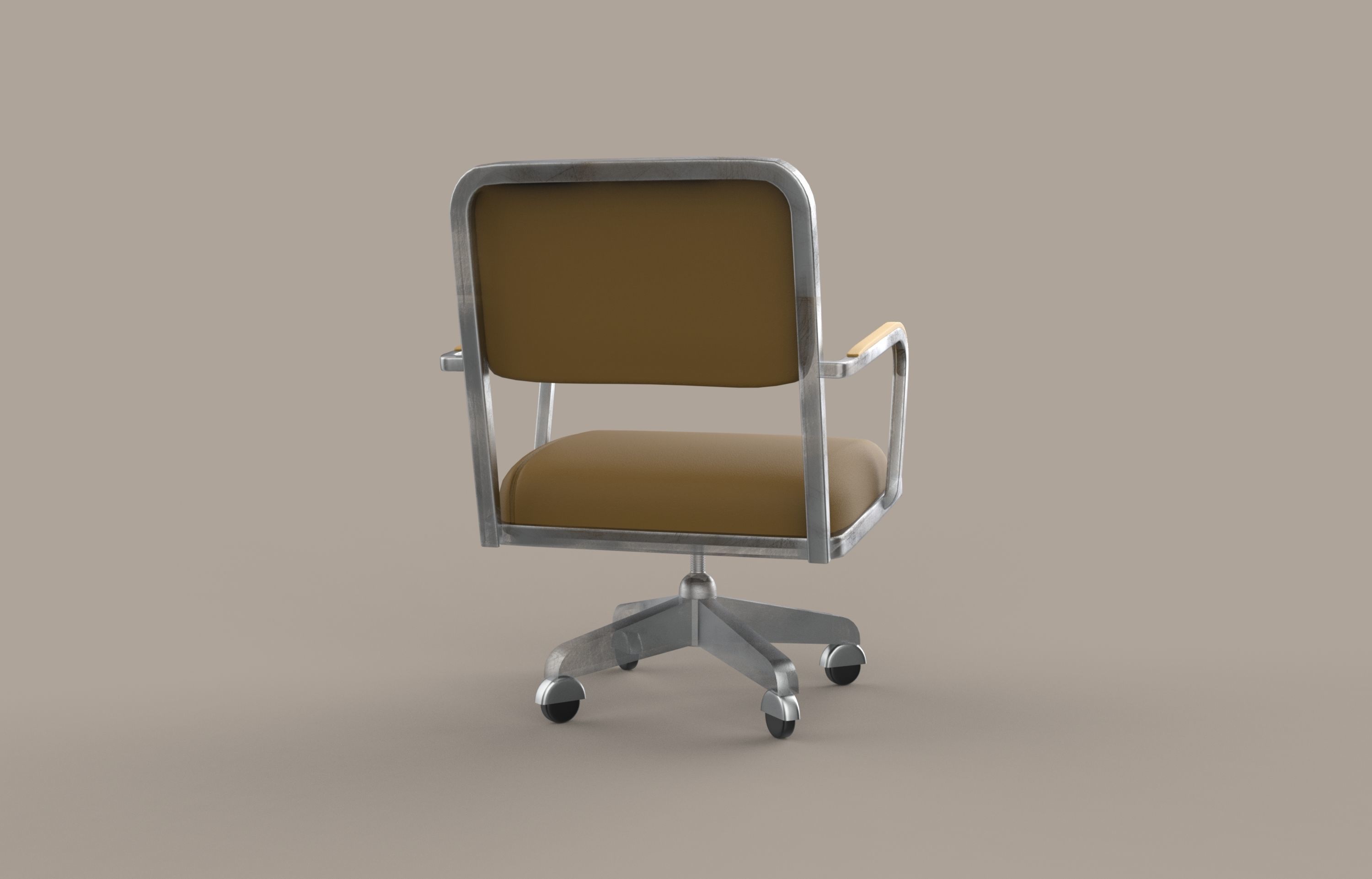 Vintage Officechair  3D model_10
