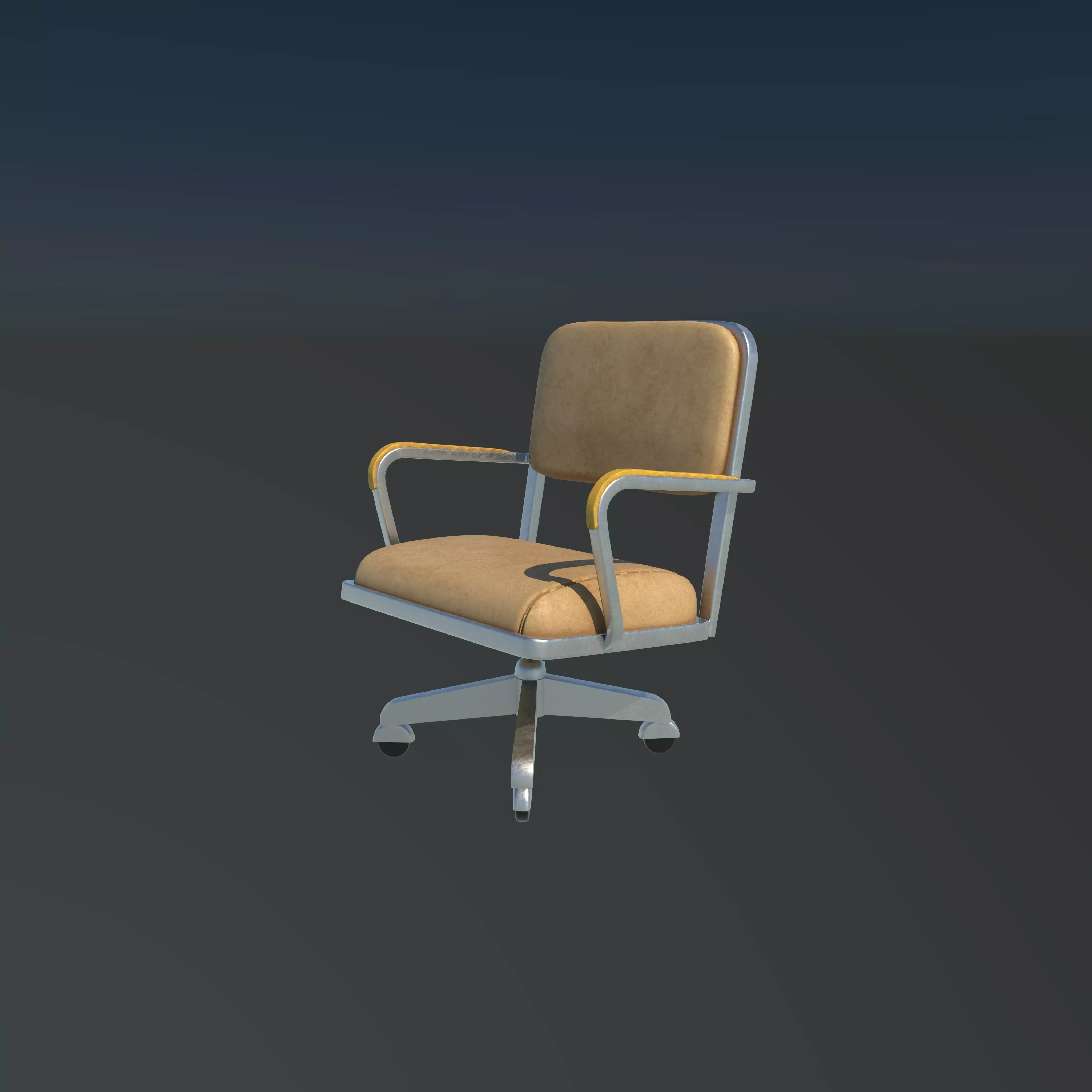 Vintage Officechair  3D model_0