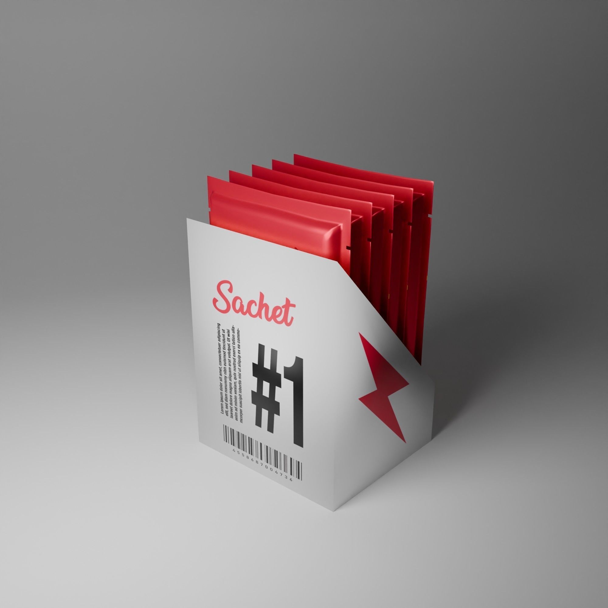 Sachet Pack 3D model_2