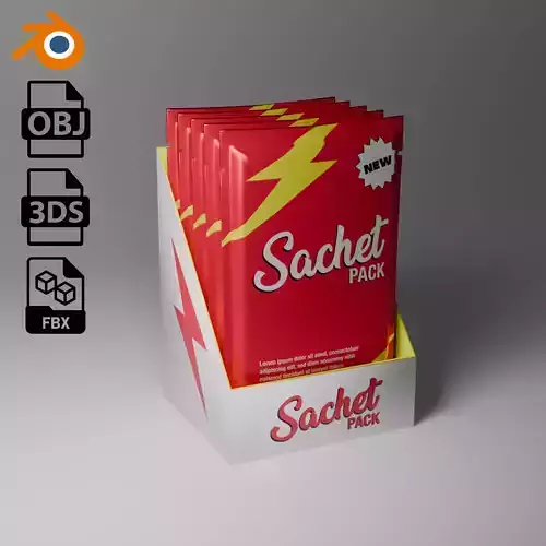 Sachet Pack 3D model