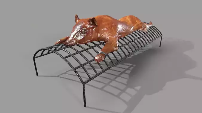Pig on a skewer