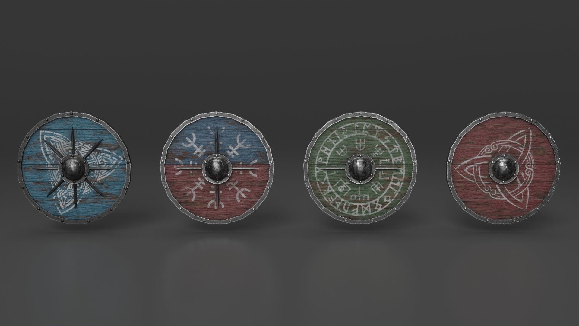 Viking building KitBash 3D model_6