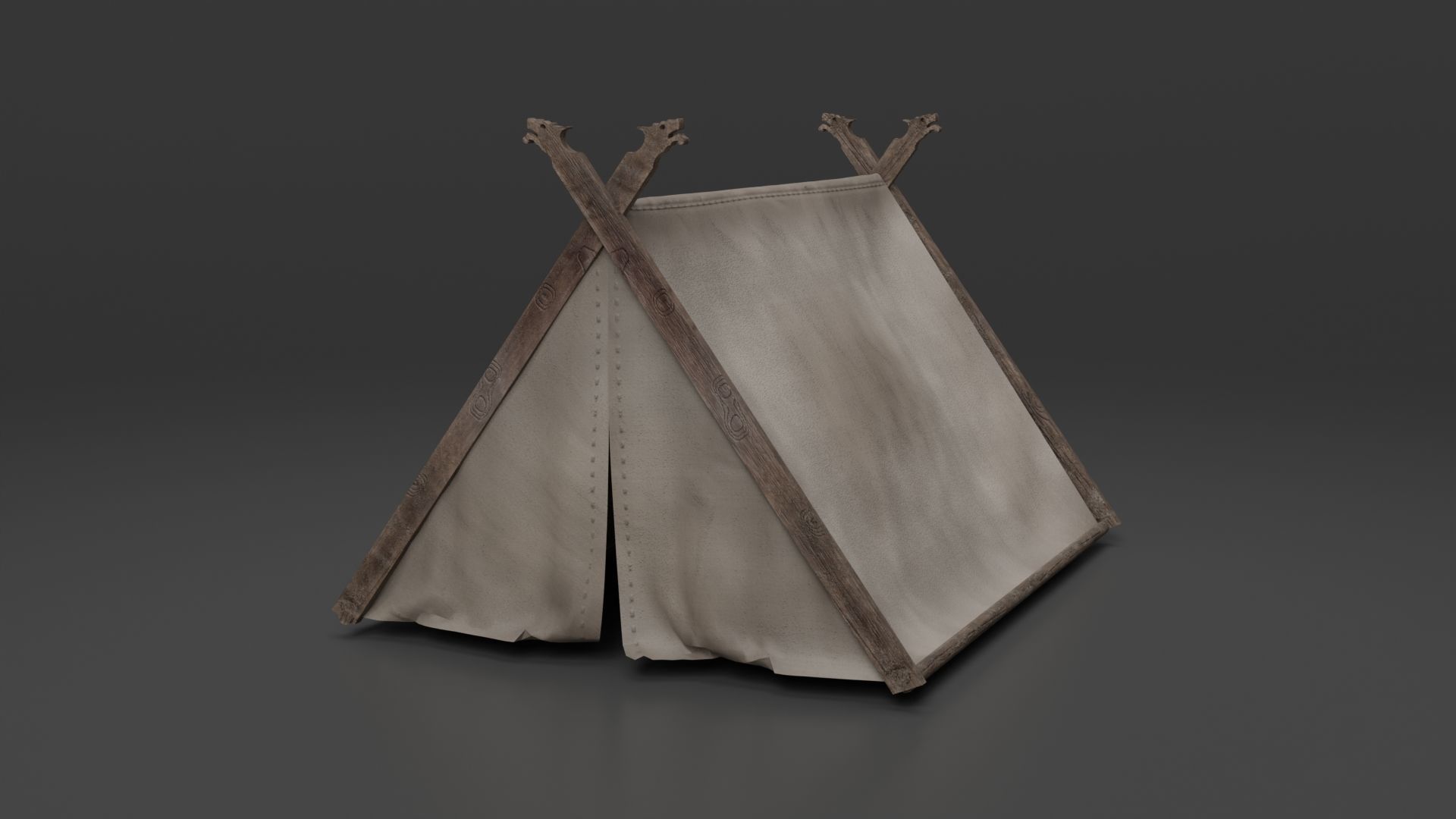 Viking building KitBash 3D model_14