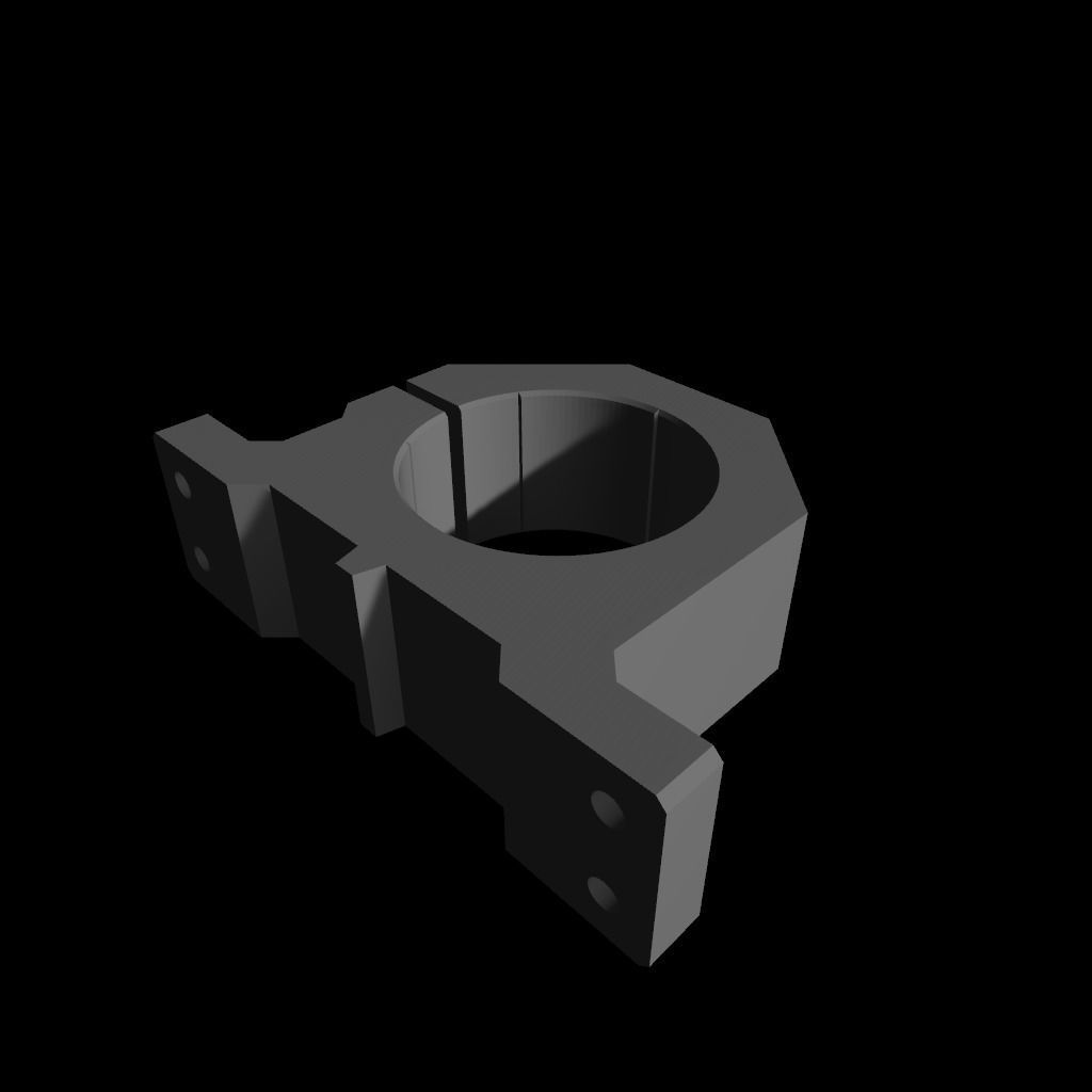 Trimmer Router Clamp Modern Maktec Bracket Spindle Clamp 65mm 3D print model_1