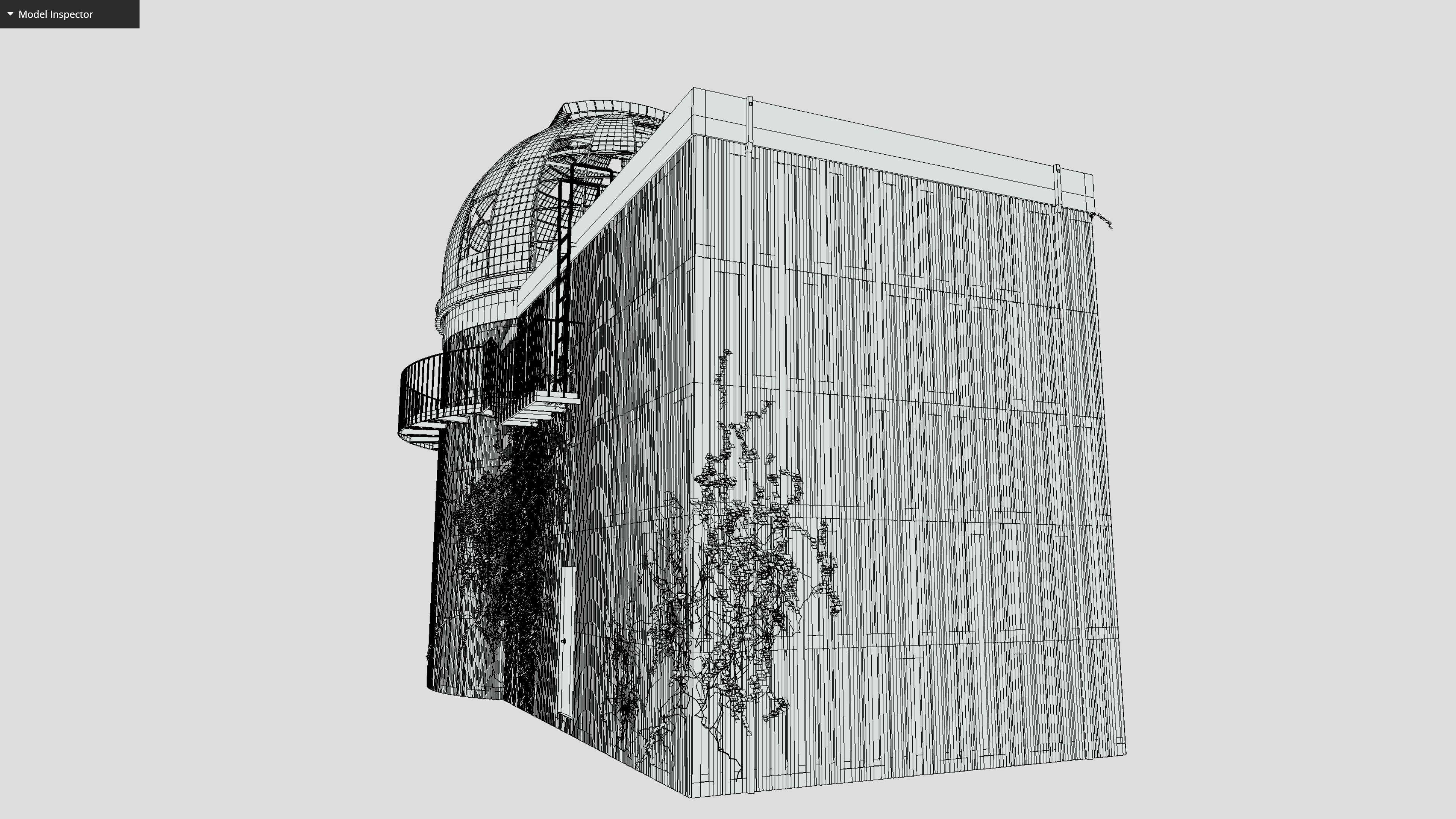 Observatory Low-poly 3D model_13