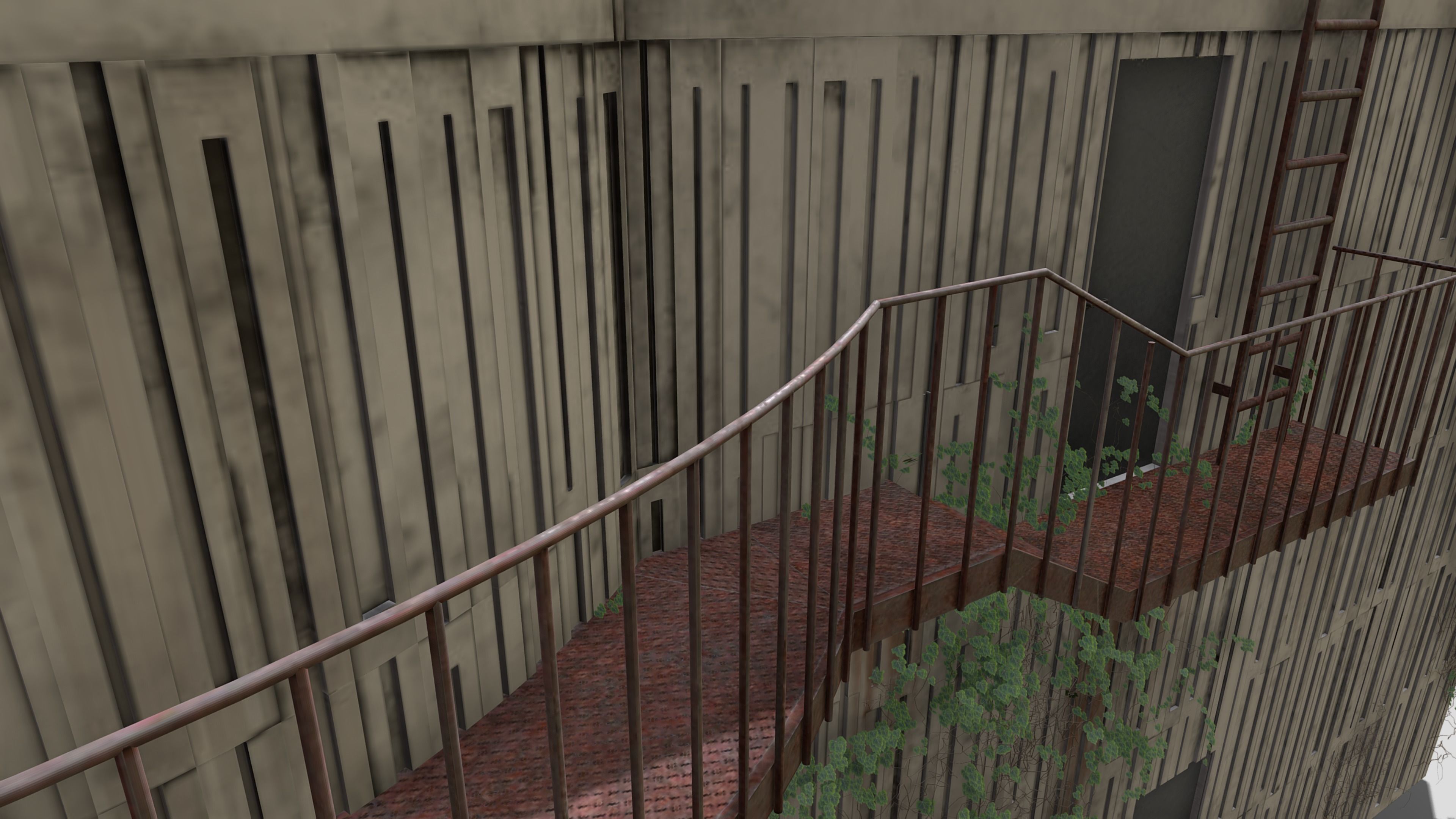 Observatory Low-poly 3D model_7