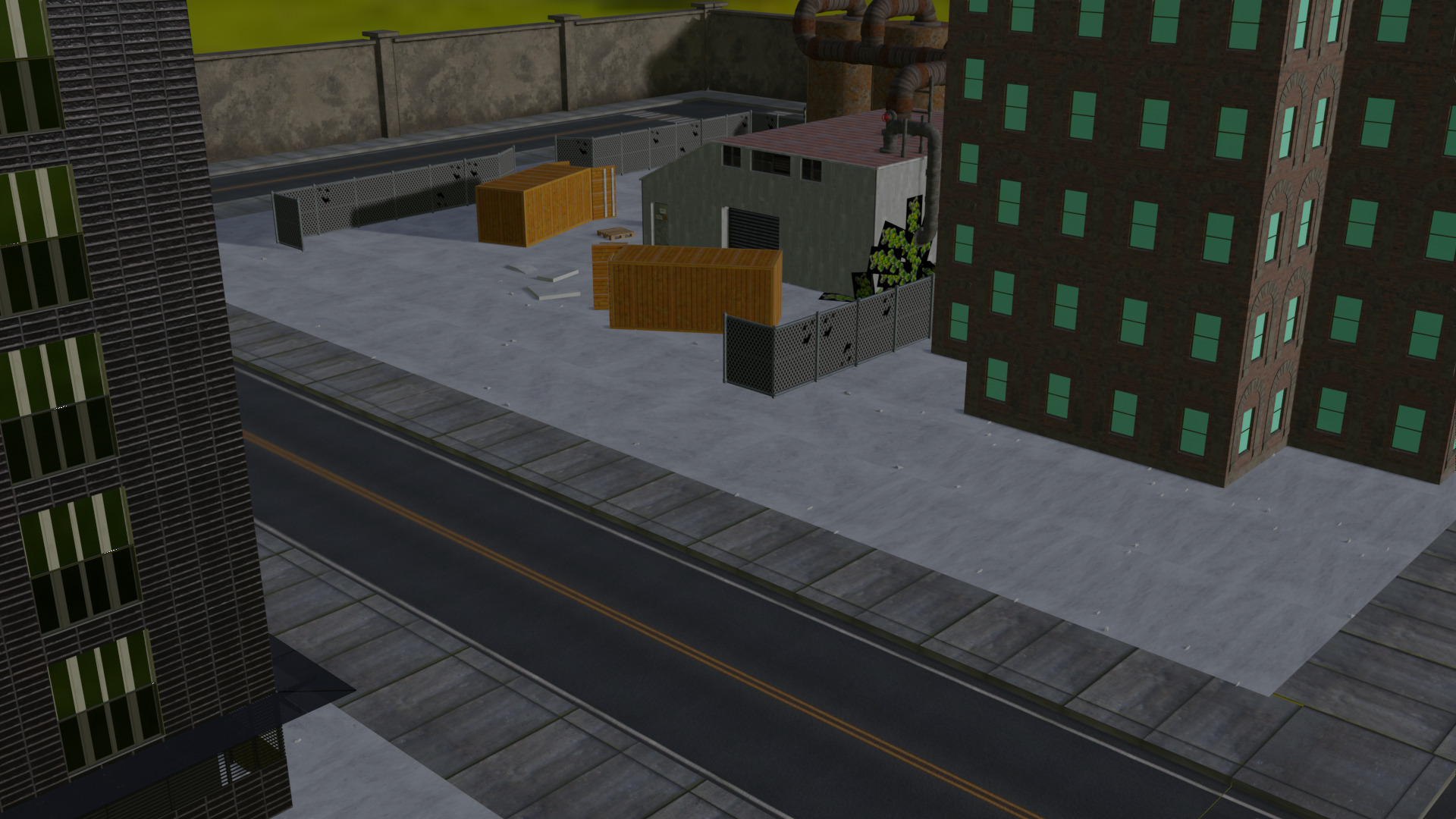 Game Ready Fps Map Free 3D model_1