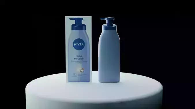 Nivea Skin Lotion 3d model