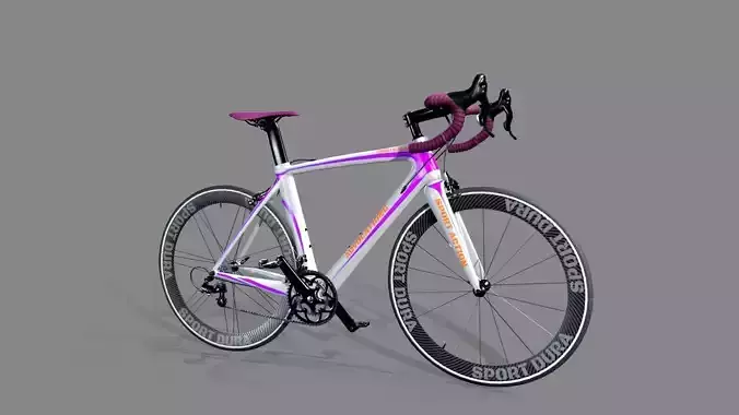Mountain Bike Low-poly 3D model