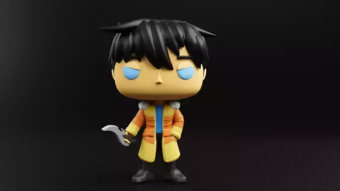 Jin from the battle of Ice Elves Funko Pop from solo leveling