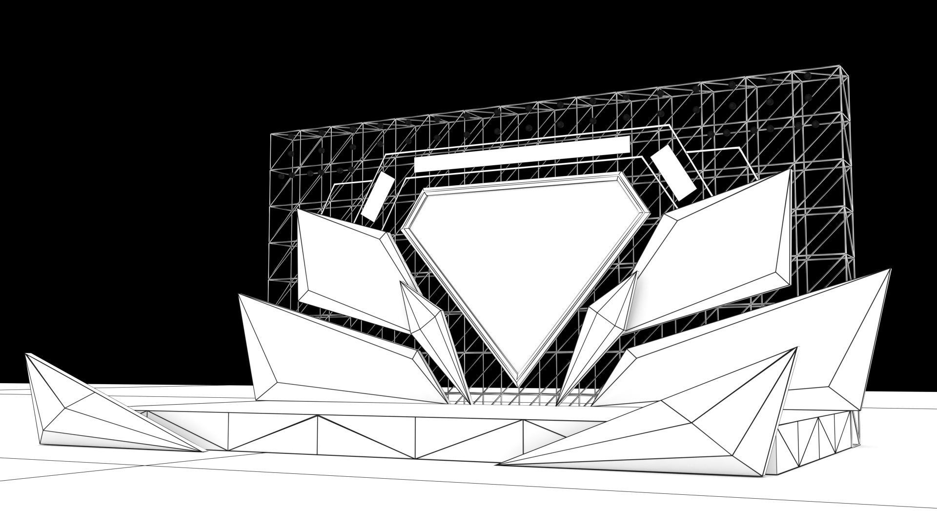 Concert Stage 06 design 3D model_7