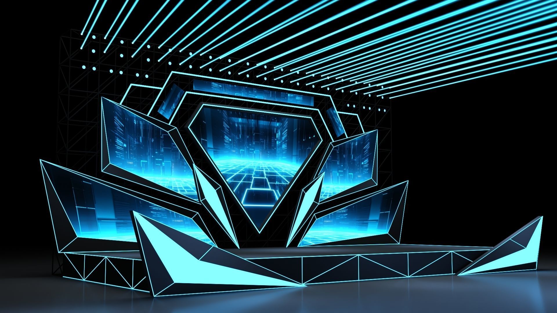 Concert Stage 06 design 3D model_1