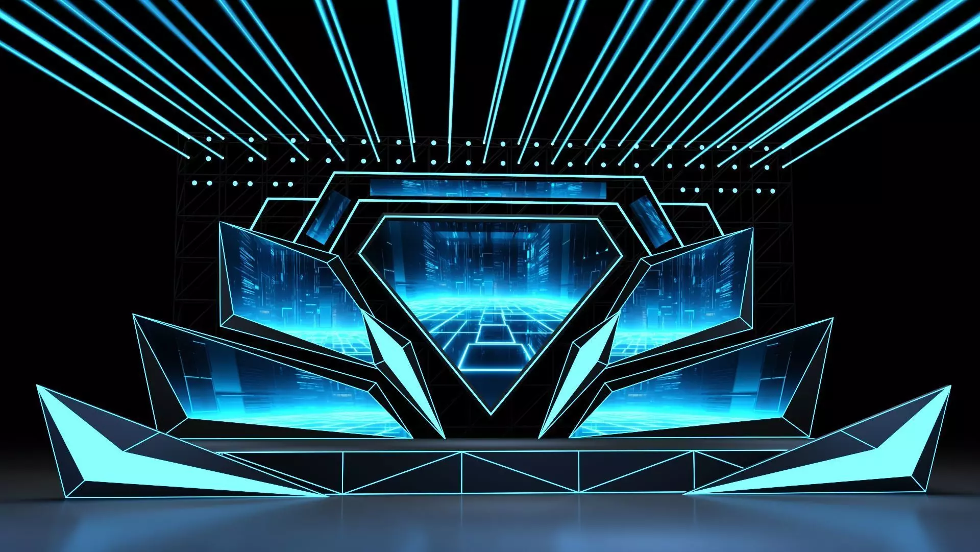 Concert Stage 06 design 3D model_0