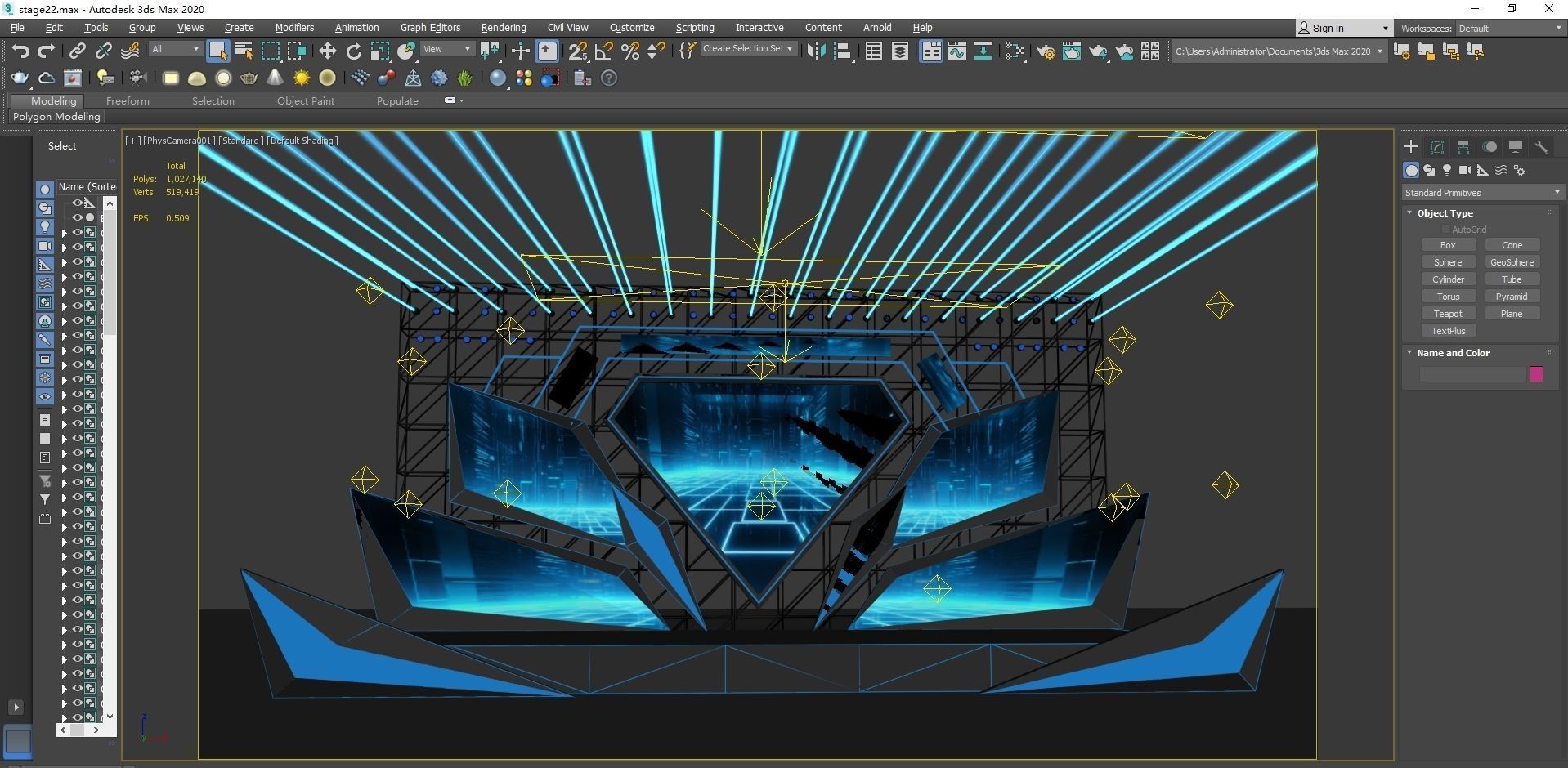 Concert Stage 06 design 3D model_8