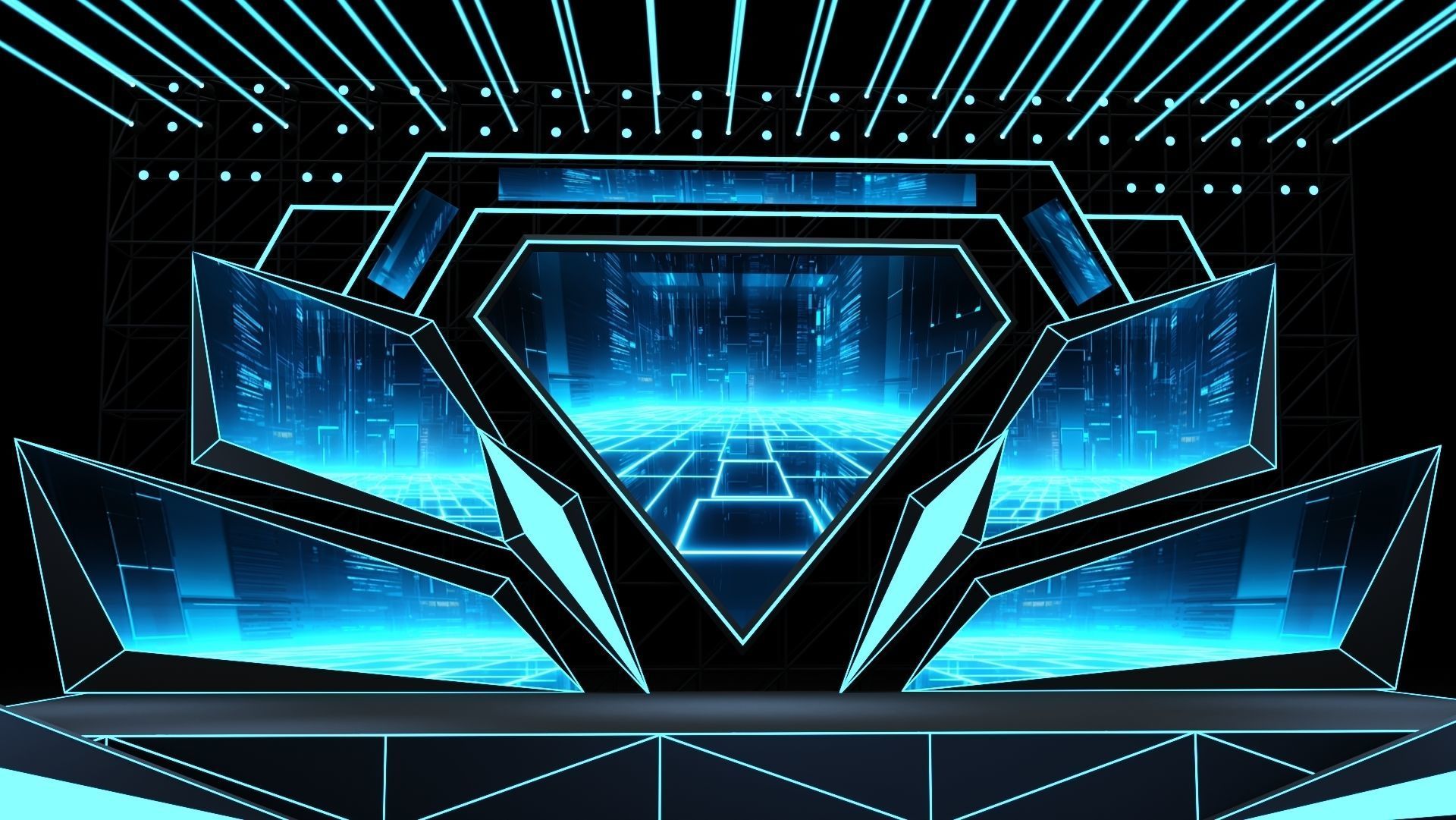 Concert Stage 06 design 3D model_3