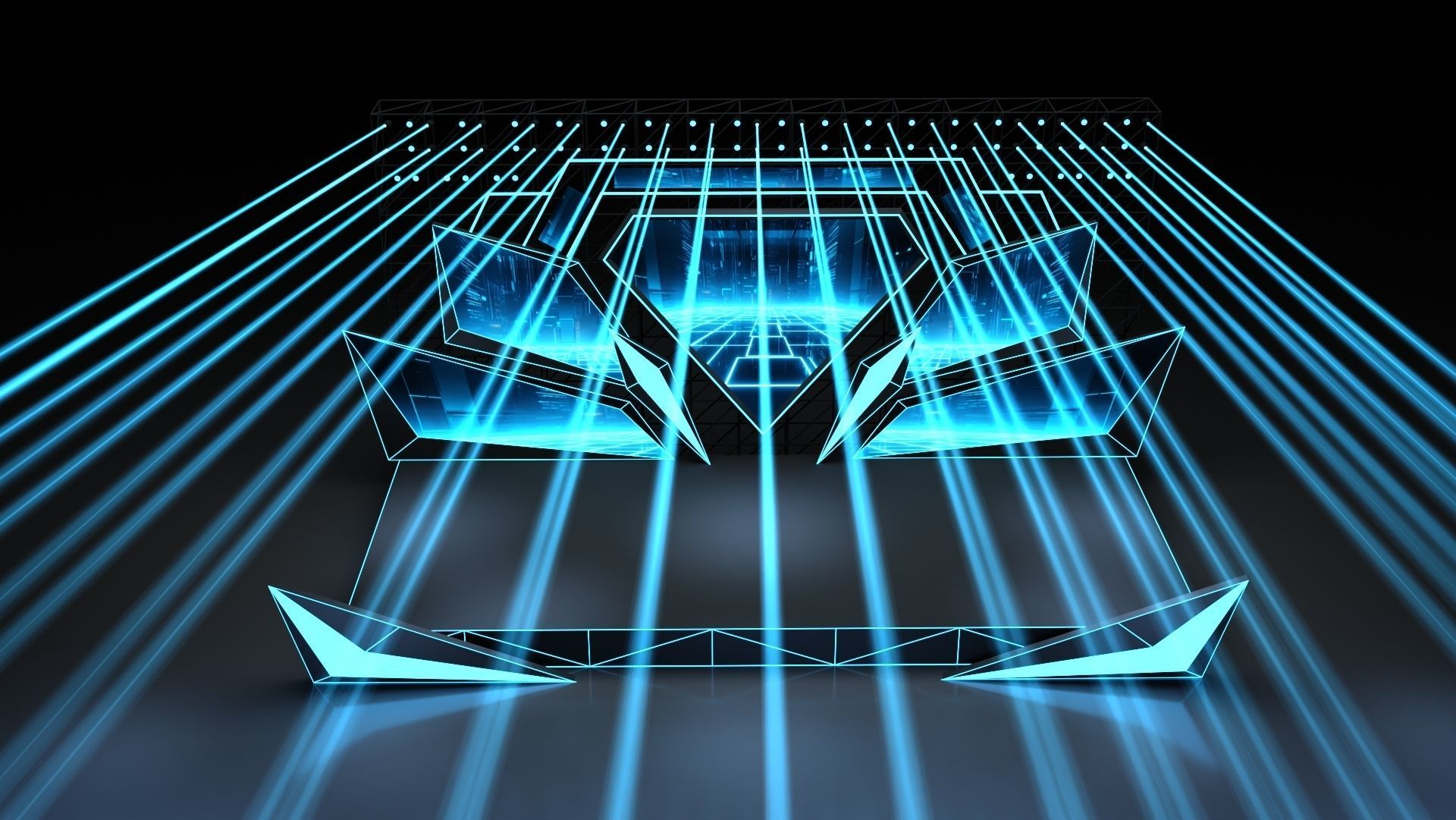 Concert Stage 06 design 3D model_4