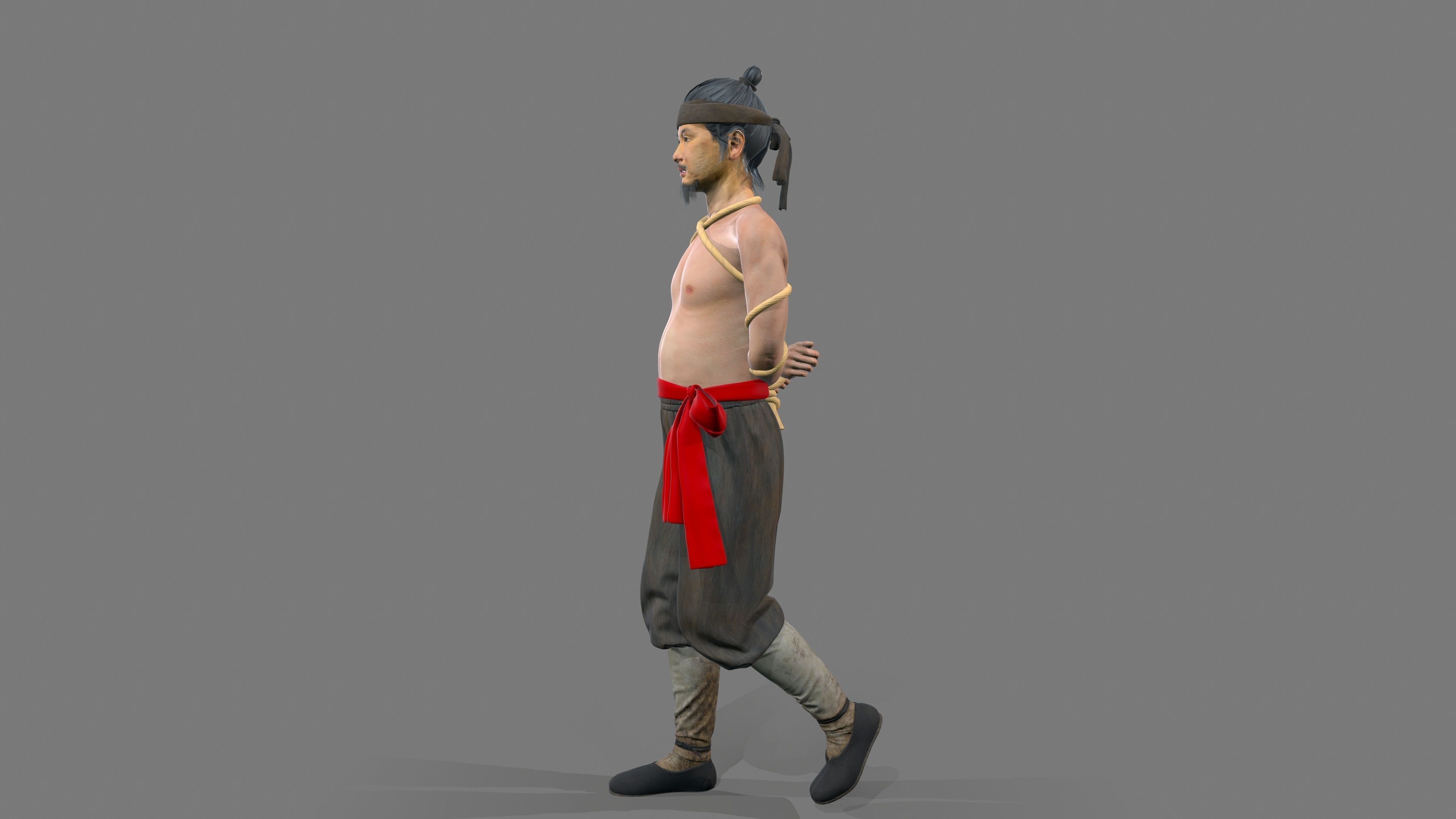 gangster Low-poly 3D model_4