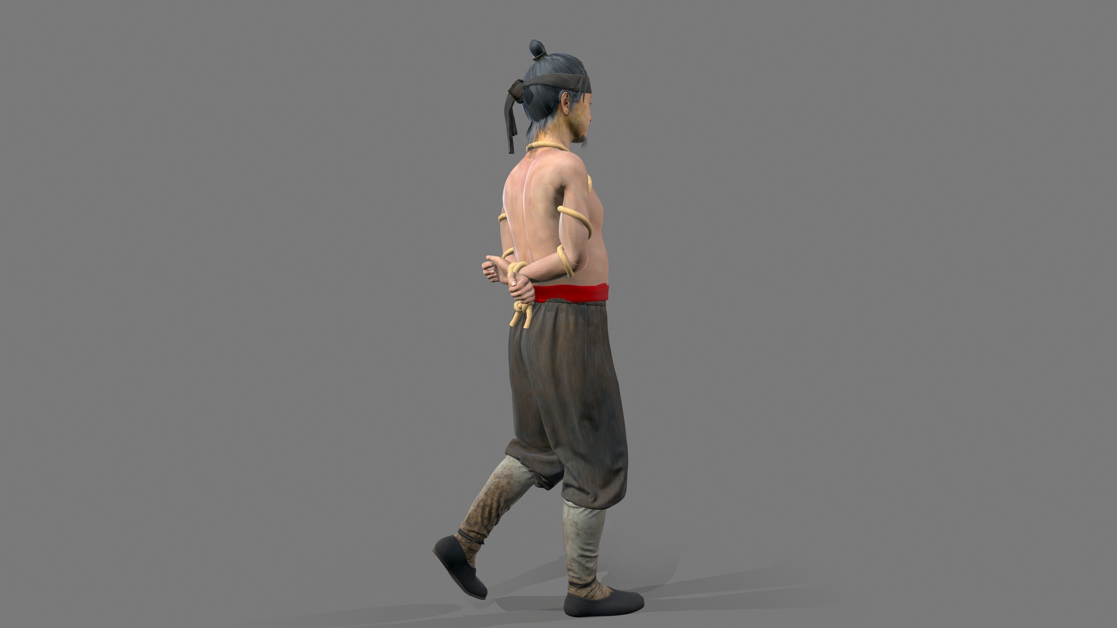 gangster Low-poly 3D model_6