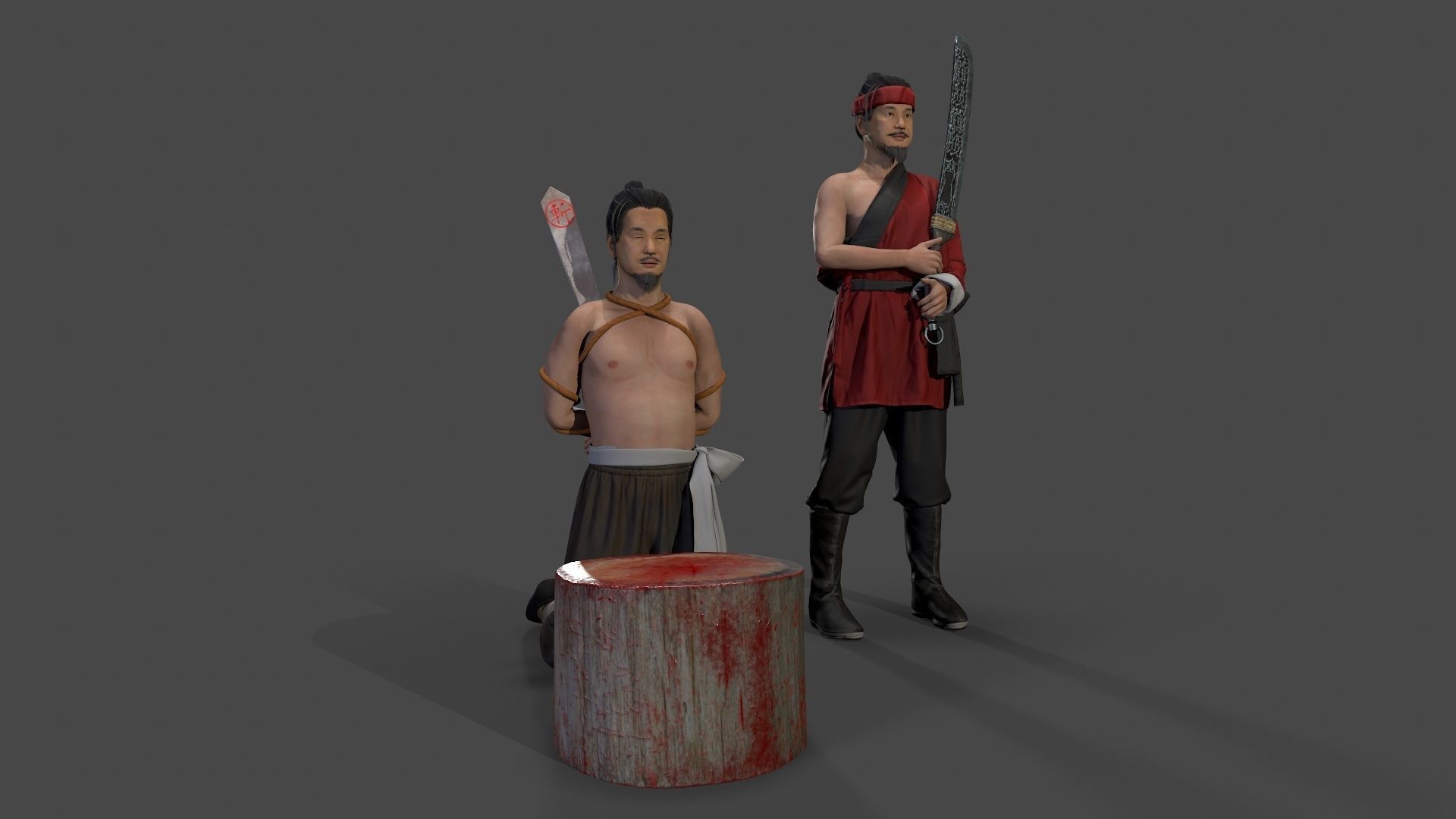 executioner Low-poly 3D model_1