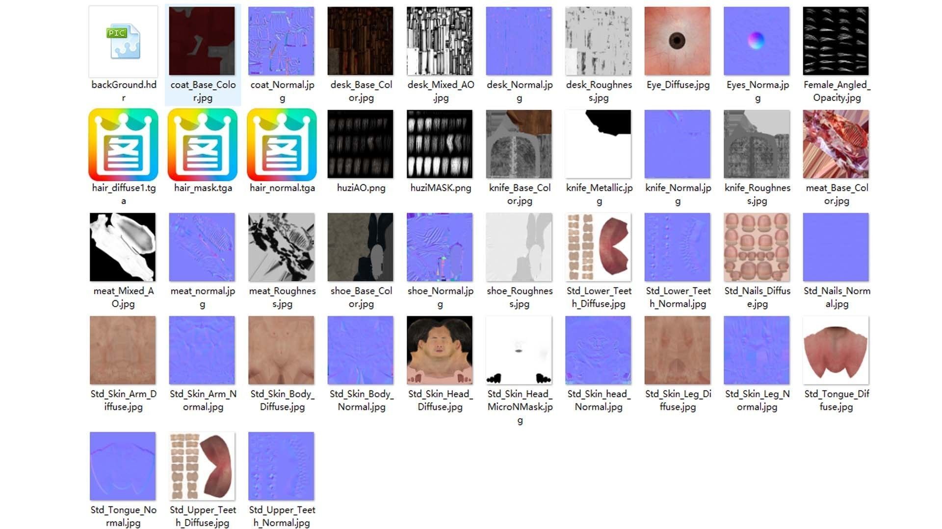 butcher shop Low-poly 3D model_18