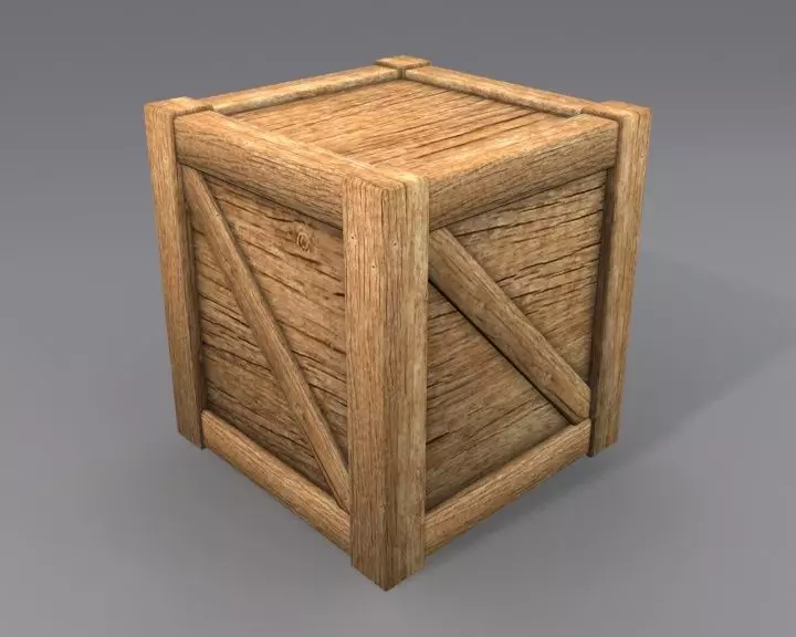 3D model Wooden box VR / AR / low-poly | CGTrader