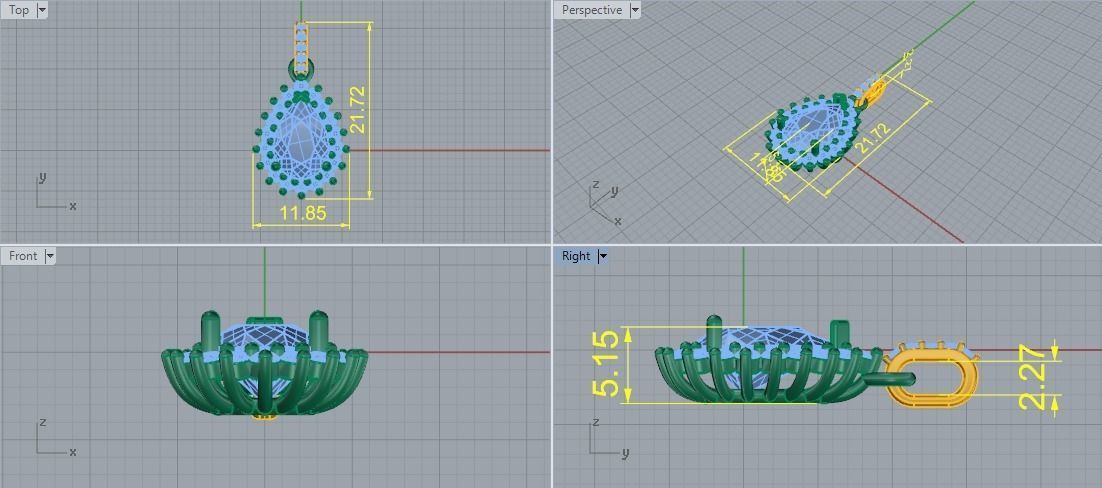 Pendant Model 5944 3D print model_5