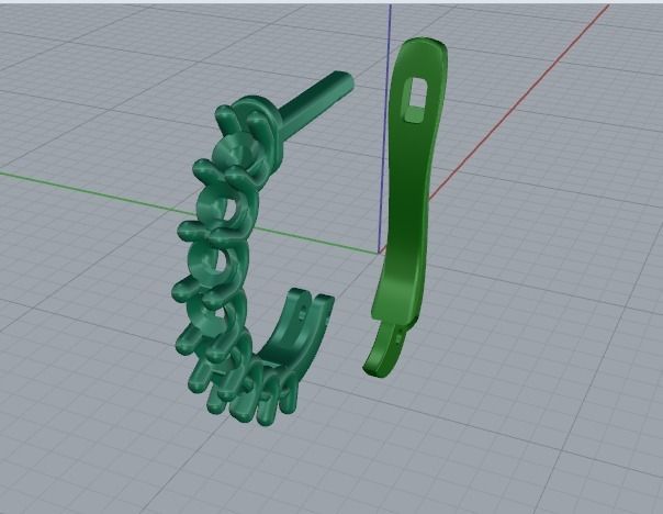 Earrings Model 5925 3D print model_2