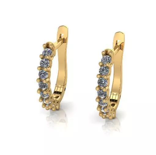 Earrings Model 5925 3D print model_0