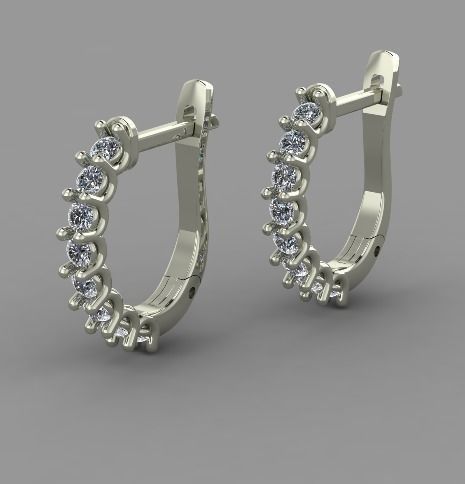 Earrings Model 5925 3D print model_1