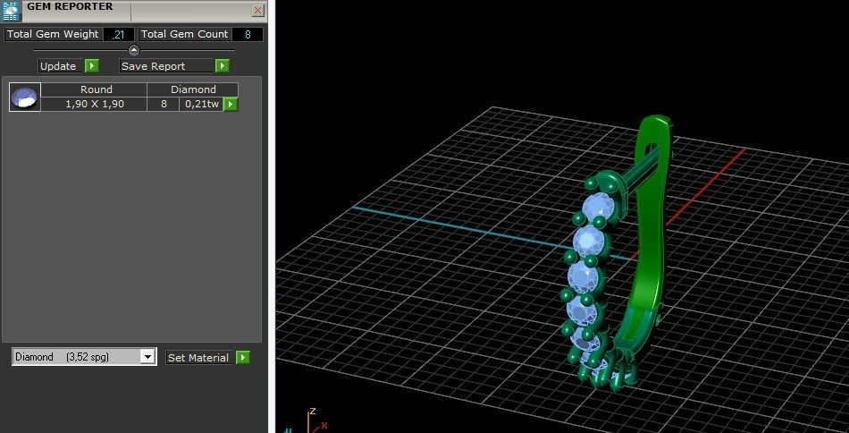 Earrings Model 5925 3D print model_7