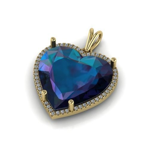 Heart pendant Model 5916 3D print model_1