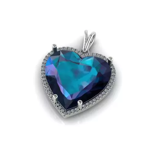 Heart pendant Model 5916 3D print model_0