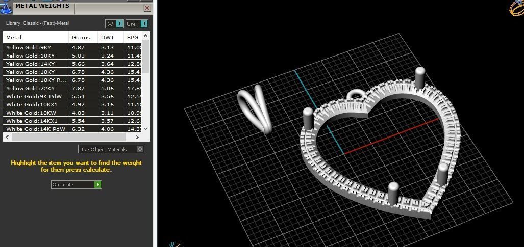 Heart pendant Model 5916 3D print model_6