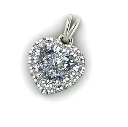 Heart pendant Model 5903 3D print model_0