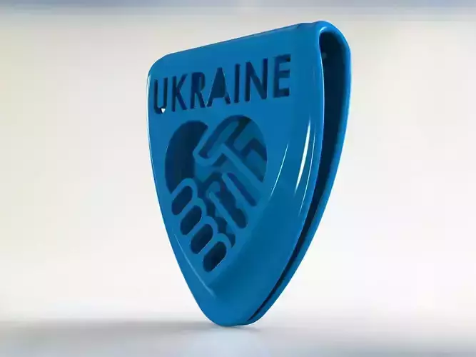 The Ukrainian Shield Free 3D print model