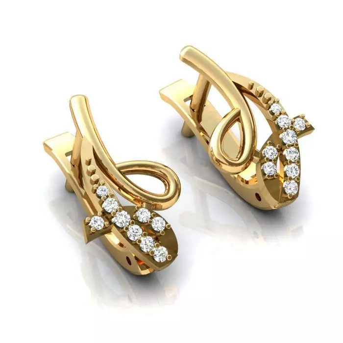 Earring 3D print model_0